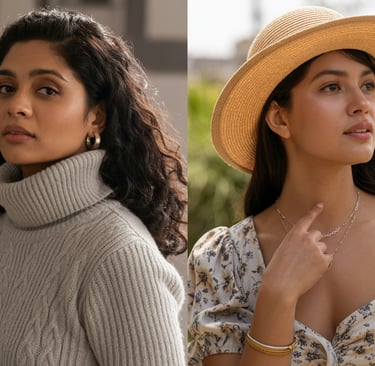 two women in hats and one wearing a hat