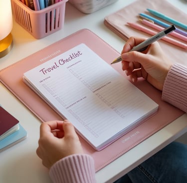 a person holding a pen and writing on a notepad