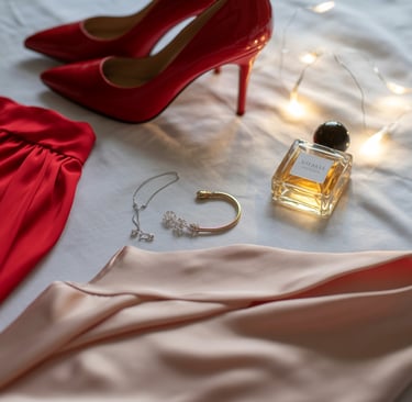 a pair of red shoes and a pair of red shoes