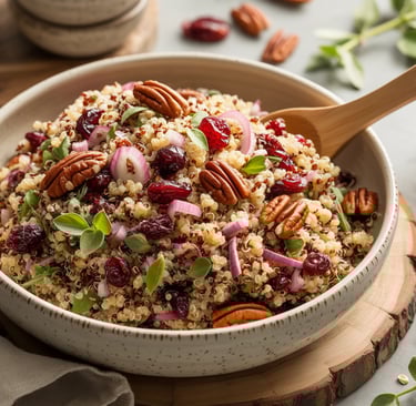 a bowl of food with nuts and nuts