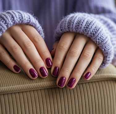 a woman's hands with her hands on her knees