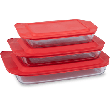 Glass storage containers for baking