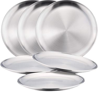 Stainless steel plates for kids