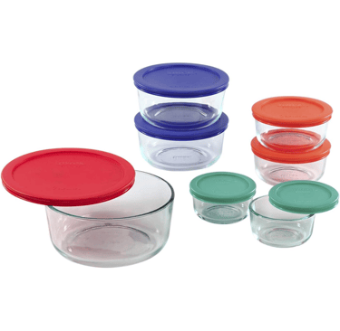 glass food storage bowls