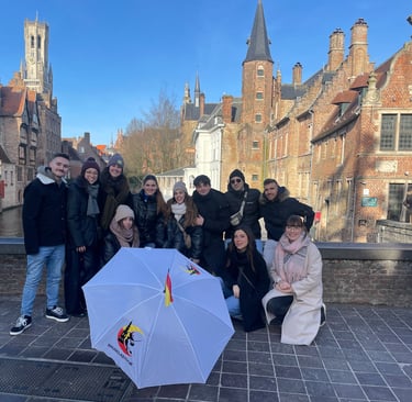Muelle del Rosario en Brujas - Bélgica