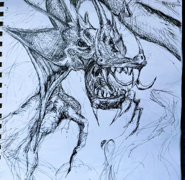 Old Dragon Sketch