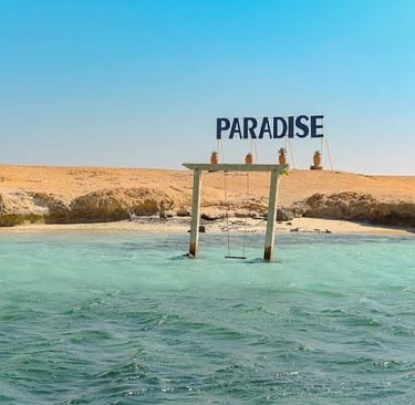 paradise island boat trip Hurghada