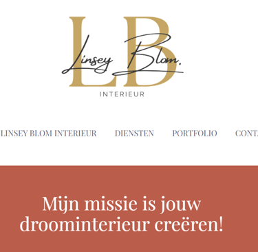 De Home-pagina van Linsey Blom Interieur