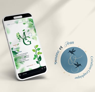 Création Logo et Templates ppour Instagram pour Marie G naturopathe 