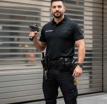 Experto en cerrajería realizando apertura sin daños en Villajoyosa