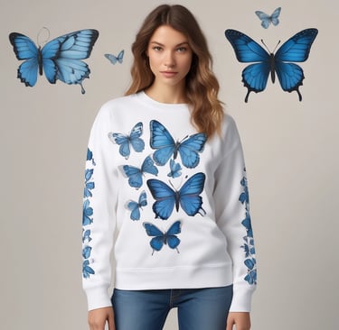 A cozy and stylish sweatshirt from belle aube's collection.