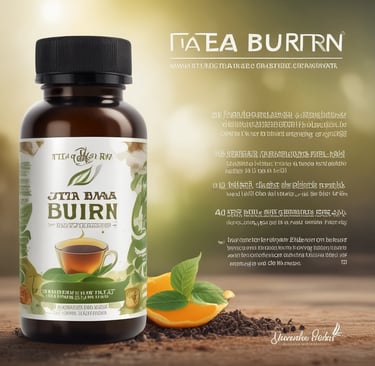 a bottle of tea and a cup of tea