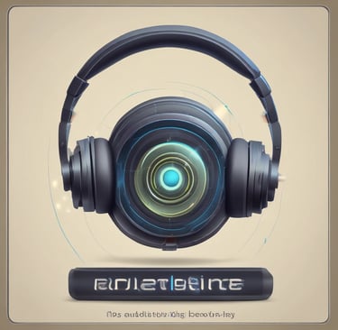 a camera lens and headphones on a table