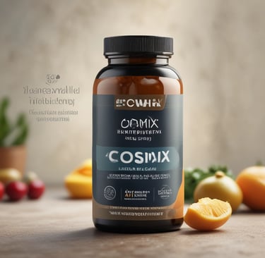 a bottle of cosmix cosmix cosmix cosmix co