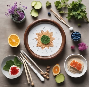 a bowl of food with chopsticks and chopsticks