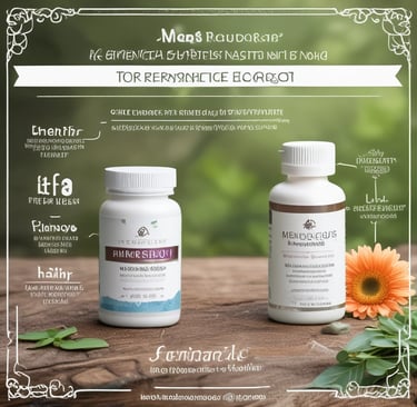 a couple of bottles of medicine on a table