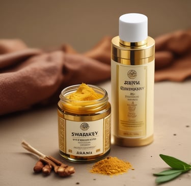 a bottle of swarkskyy gold with a bottle of swarks