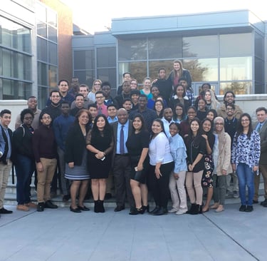 Dominic Carter inspiring college students at Fairleigh Dickinson University in New Jersey.