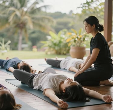 Progressive Muskelentspannung Meditation Yoga Mindset 