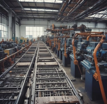 A black and white photo of a city with tall buildings