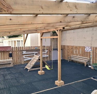 Climbing frame at Montessori Playmates playground