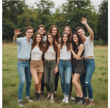 A group of diverse individuals celebrating success in a modern workspace.
