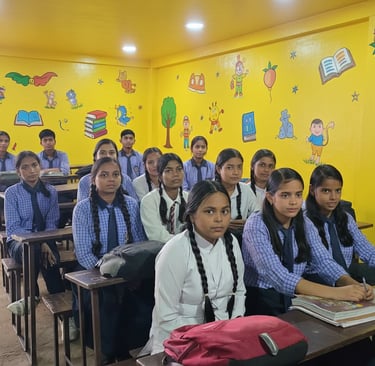 Diwali vibes at Vishwa Bharati Shiksha Sadan.
