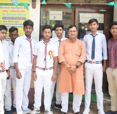 Students with our Director Sir