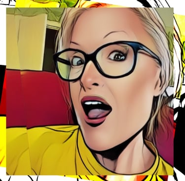 Soft lifelike cartoon render of Kathy LaFollett smiling for the photo.