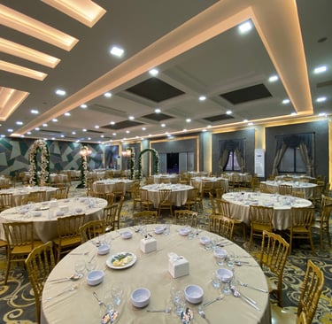 Hayriye Sultan Düğün Salonu Şanlıurfa; şık dekorasyonu, geniş kapasitesi ve uygun düğün salonu fiyatlarıyla unutulmaz düğünle