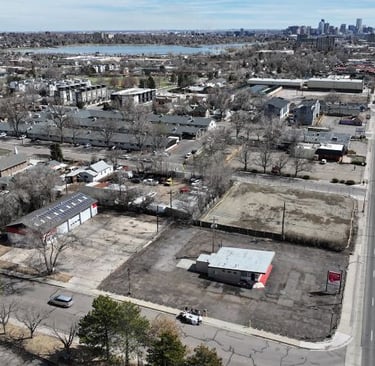 Commercial area of Lakewood Colorado