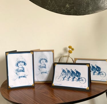 Kunstdrucke als Grusskarten