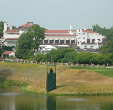 A view of the exclusive Congressional Country Club in Maryland, USA