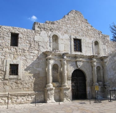 Entrance to San Antonio's famous The Alamo