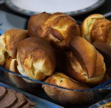 Famous Yorkshire puddings ready to eat