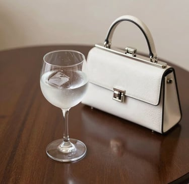 A versatile handbag that transitions effortlessly from gym to casual evening outing, displayed on a city street bench.