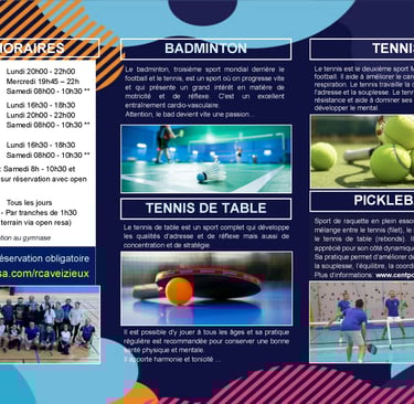 Plaquette présentation Raquette club Aveizieux - P2