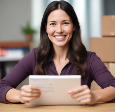 A photo of a satisfied client receiving personalized financial advice.