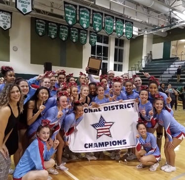 Whitney's high school cheer team won regionals and headed to states for the first time ever.