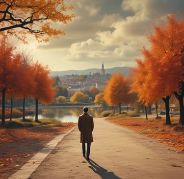 man standing near balcony