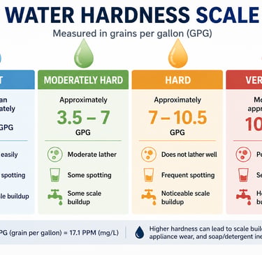 Image showing the Water Hardness Scale