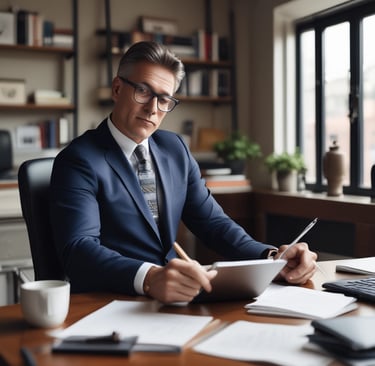 A group of satisfied clients at a corporate event.