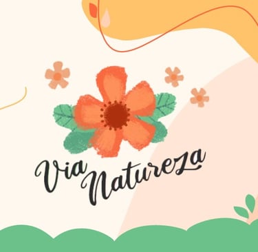 Fundo Logo Via Natureza com arabescos