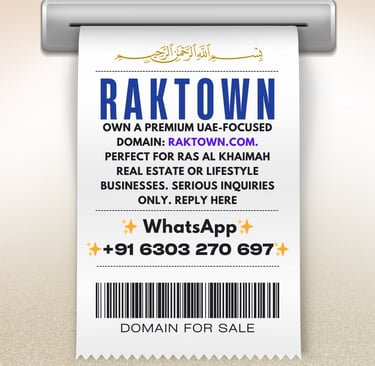 RAKTOWN.COM DOMAIN NAME OFFER
