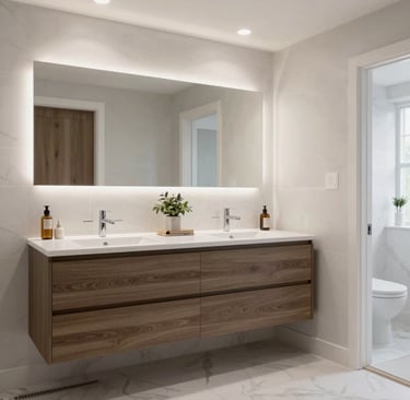 Modern bathroom remodel