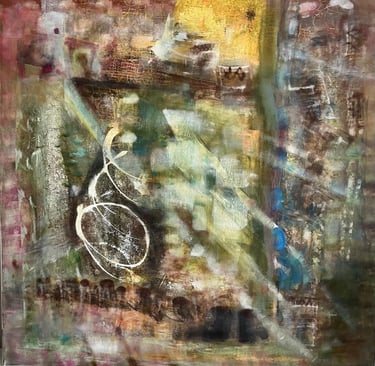 light dapples - acrylic on canvas, — Nikki Kelly