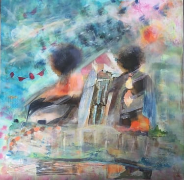 the dreamers-  acrylic on canvas, — Nikki Kelly