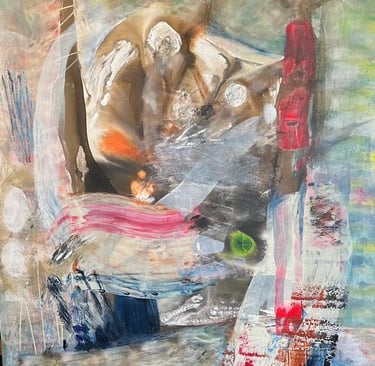 Foggy mornings- acrylic on canvas, — Nikki Kelly