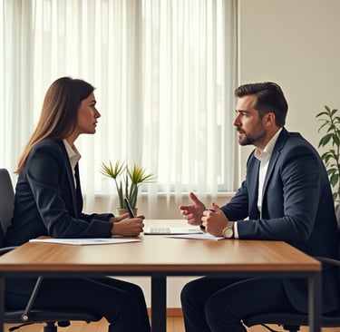expert d'assurés avec collaborateur
