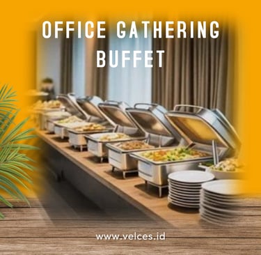office gathering  buffet